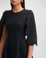 Image 2 of 2: Oscar de la Renta Candied Hoop Twist Earrings