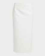 Image 1 of 5: Valentino Garavani Cashmere Compact Pencil Midi Skirt