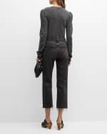 Image 3 of 6: FRAME Le Jane Crop Straight Jeans