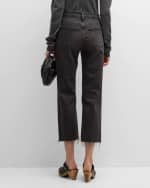 Image 4 of 6: FRAME Le Jane Crop Straight Jeans