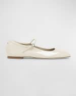 Image 1 of 5: Aeyde Uma Patent Mary Jane Ballerina Flats