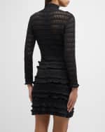 Image 4 of 6: Carolina Herrera Knit Turtleneck Mini Dress