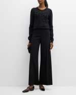 Image 5 of 6: Carolina Herrera Bow Bead-Embellished Wool Sweater