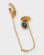 Image 4 of 5: Zimmermann Austral Draped Huggie Earring, Single