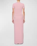 Image 3 of 5: CLEA Bennett Ladder Knit Maxi Skirt