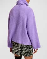 Image 3 of 5: Essentiel Antwerp Emboza Knit Sweater With Detachable Collar