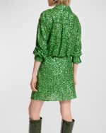 Image 3 of 5: Essentiel Antwerp Sequined Mini Faux-Wrap Dress