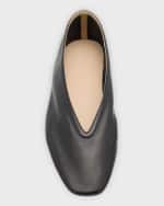 Image 5 of 5: Le Monde Beryl Luna Calfskin Ballerina Flats