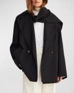 Image 1 of 4: Rohe Tailored Wool Scarf Jacket