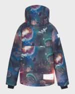 Image 3 of 5: Molo Boy's Castor Outer Space-Print Jacket, Size 4-6