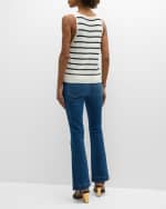 Image 3 of 6: Veronica Beard Conroe Stripe Tank Top