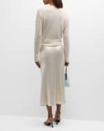 Image 3 of 6: Sablyn Silk Midi Skirt
