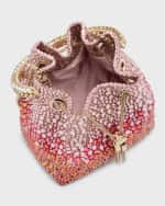 Image 5 of 6: Jimmy Choo Bon Bon Crystal Top-Handle Bag