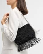 Image 3 of 6: Jimmy Choo Callie Fringe Beaded Shoulder Bag