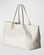 Image 2 of 2: Serapian Secret Mosaic Leather Tote Bag