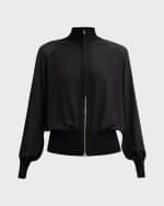 Image 1 of 6: Marella Biagio1 Stand-Collar Bomber Jacket