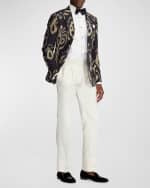 Image 3 of 3: Ralph Lauren Purple Label Solid Satin Bow Tie