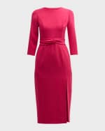 Image 1 of 6: Carolina Herrera Sheath Dress with Twist Waistband