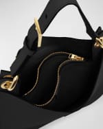 Image 5 of 6: TOM FORD Tara Small Hobo Crossbody in Grained Leather