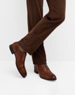 Image 2 of 6: Paul Stuart Men's Bayle Cap Toe Brogue Oxfords