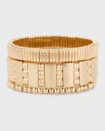 Image 1 of 5: Roxanne Assoulin Golden Rule Stretch Bracelets, Set of 3