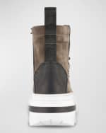 Image 3 of 4: Karl Lagerfeld Paris Men's Lug Sole Suede Hiking Boots