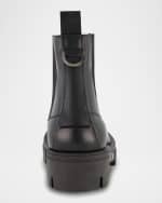 Image 3 of 4: Karl Lagerfeld Paris Men's Leather Apron Toe Chelsea Boots