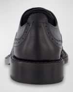 Image 3 of 4: Karl Lagerfeld Paris Men's Braided Welt Wingtip Derby Shoes
