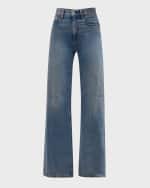 Image 1 of 6: Alice + Olivia Weezy High-Rise Wide-Leg Jeans
