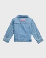 Image 2 of 3: Zimmermann Girl's August Denim Jacket, Size 4-12