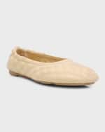 Image 5 of 6: Burberry Sadler Quilted Lambskin Ballerina Flats