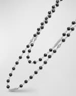 Image 2 of 4: LAGOS Sterling Silver Caviar Icon Black Ceramic Necklace