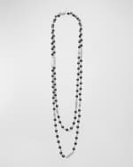 Image 1 of 4: LAGOS Sterling Silver Caviar Icon Black Ceramic Necklace