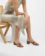 Image 2 of 6: Jimmy Choo Ellison Leather Mule Sandals