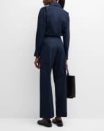 Image 3 of 6: FABIANA FILIPPI Straight-Leg Cotton Poplin Trousers