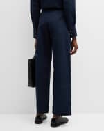 Image 4 of 6: FABIANA FILIPPI Straight-Leg Cotton Poplin Trousers