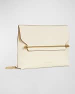 Image 2 of 4: STRATHBERRY Stylist Metal Bar Leather Clutch Bag