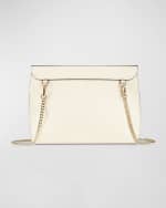 Image 3 of 4: STRATHBERRY Stylist Metal Bar Leather Clutch Bag