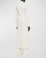 Image 2 of 3: Joseph Metallic Mock-Neck Midi Sweater Dress