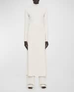 Image 1 of 3: Joseph Metallic Mock-Neck Midi Sweater Dress