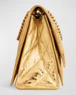 Image 4 of 4: Balenciaga Crush Medium Chain Bag Metallized Quilted