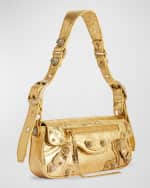 Image 2 of 4: Balenciaga Le Cagole XS Sling Bag Metallized With Rhinestones