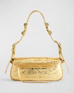 Image 3 of 4: Balenciaga Le Cagole XS Sling Bag Metallized With Rhinestones