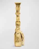 Image 4 of 4: Balenciaga Le Cagole XS Sling Bag Metallized With Rhinestones