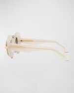 Image 4 of 5: Loewe Double Frame Acetate & Metal Cat-Eye Sunglasses