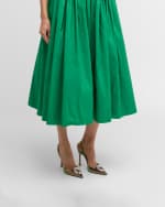 Image 2 of 6: Amina Muaddi Camelia Ombre Patent Halter Pumps