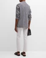 Image 3 of 6: Lafayette 148 New York Check-Print Single-Breasted Blazer