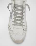 Image 4 of 6: Golden Goose Mid Star Classic Glitter Leather Sneakers