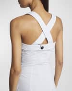 Image 5 of 5: Proenza Schouler White Label Edie Tie-Dye Sleeveless Poplin Midi Dress