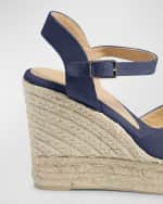 Image 4 of 4: Castaner Blaudell Canvas Wedge Espadrille Sandals